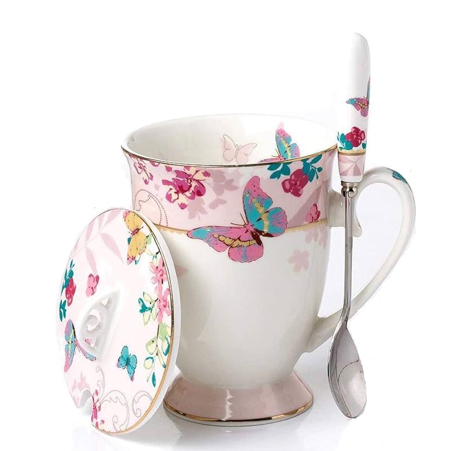 Amazon.com | YBK Tech Euro Style Porcelain Tea Cup Coffee